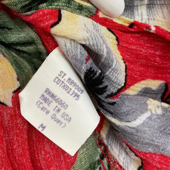 Vintage Red  Hawaiian 2-piece Shorts Set - Picture 8 of 12